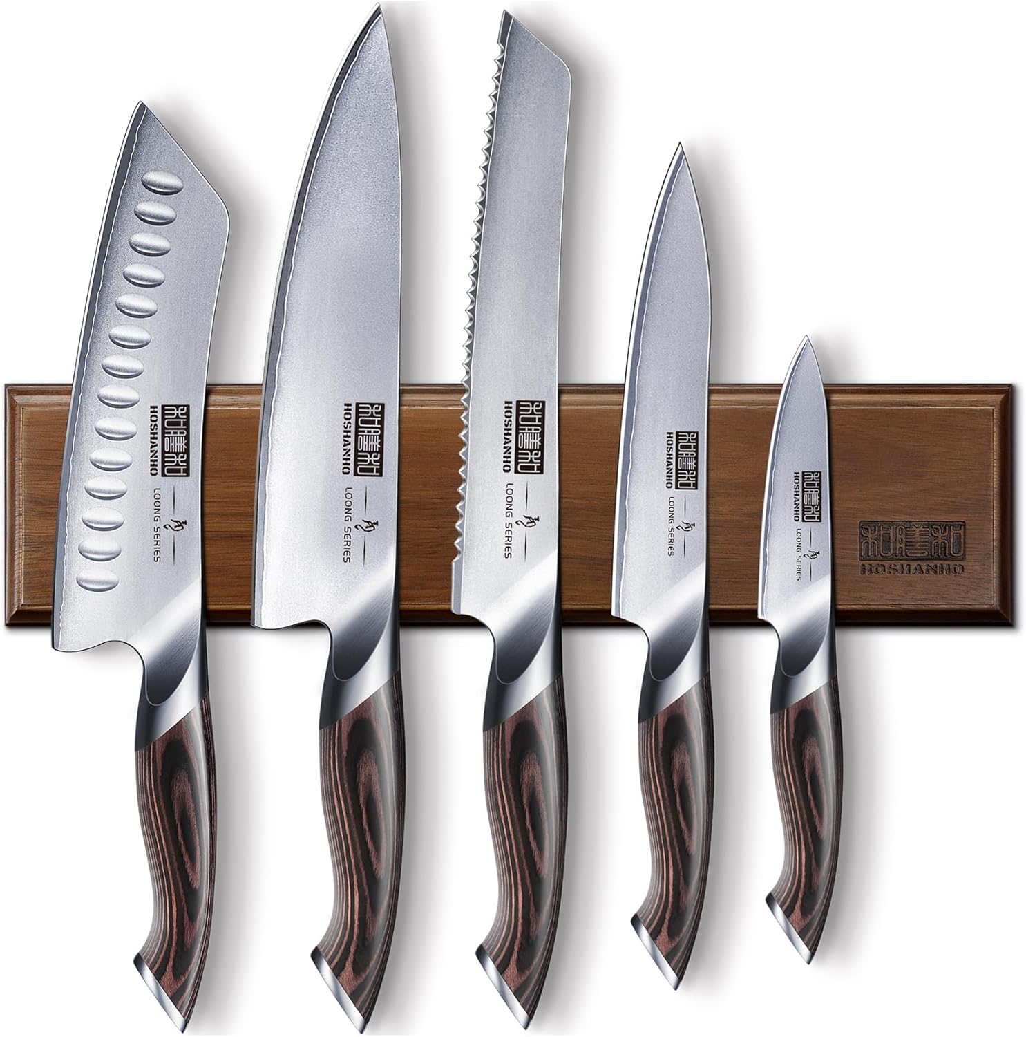 6-Piece Japanese Knife Set with Holder