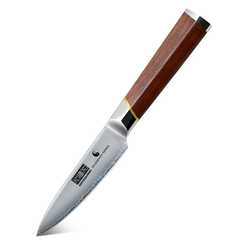 3.75" Paring Knife with Red Sandalwood Handle
