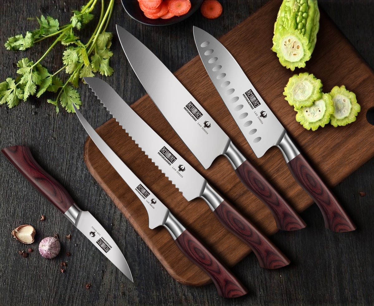 19-Piece Premium Knife Set with 40cm Magnetic Strip – Professional ...