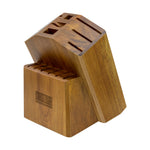 Acacia Wood Knife Block with Multi-Slot Storage