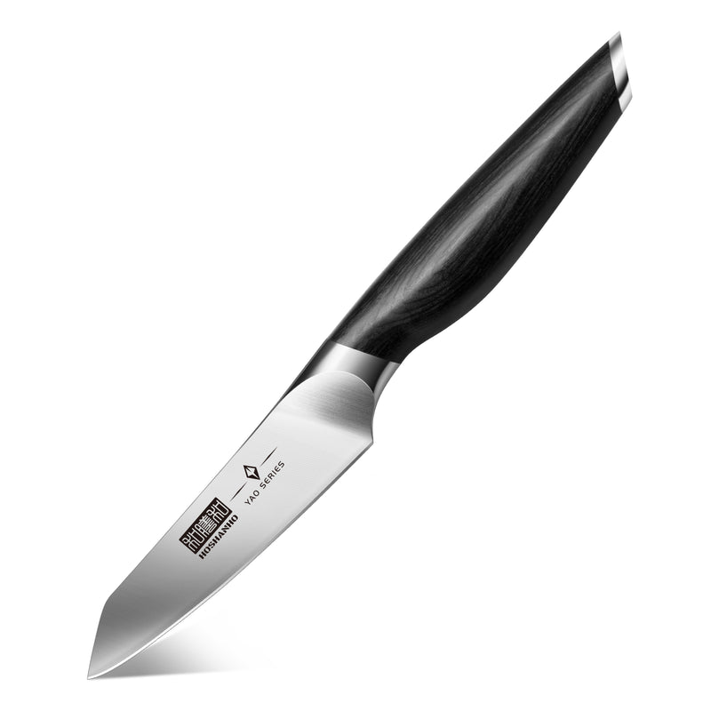3.75" Paring Knife-Powder Steel Fruit Knife with Natural Wood Handle