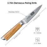 Damascus 67-Layer Japanese Paring Knife