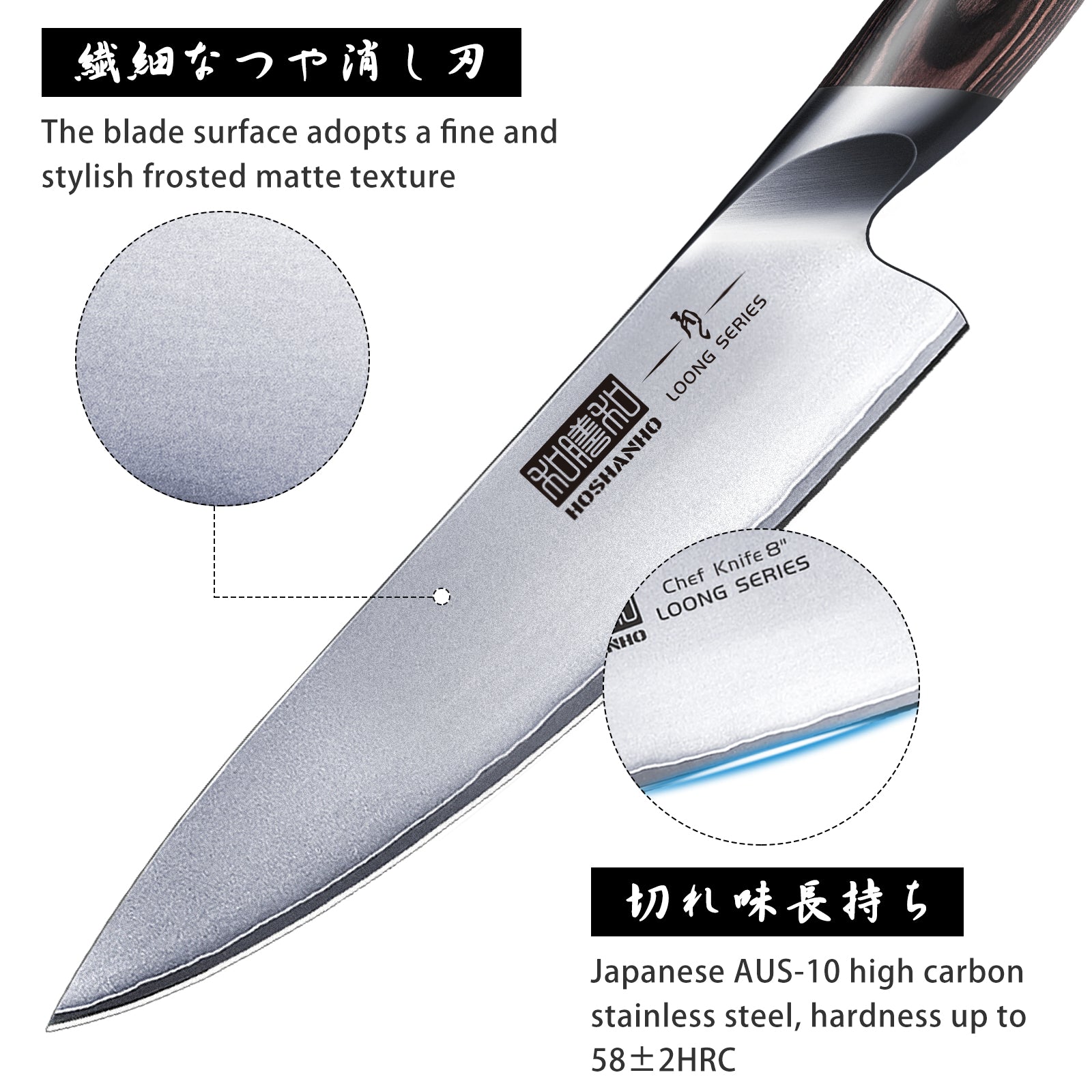 9-Piece Chef Knife Set with Block