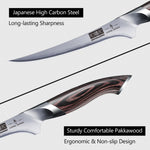 7" Fillet Knife, High Carbon Steel