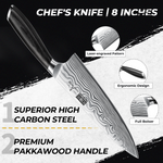 6-Piece Knife Set with 14x10" Magnetic Block