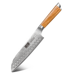7" Damascus Santoku Knife