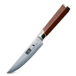 4.5" Straight Edge Steak Knife with Red Sandalwood Handle