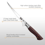 7-Inch Fillet Knife – High Carbon Stainless Steel Japanese Boning Knife with Wood Handle