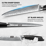 6-Piece Knife Set with 14x10" Magnetic Block