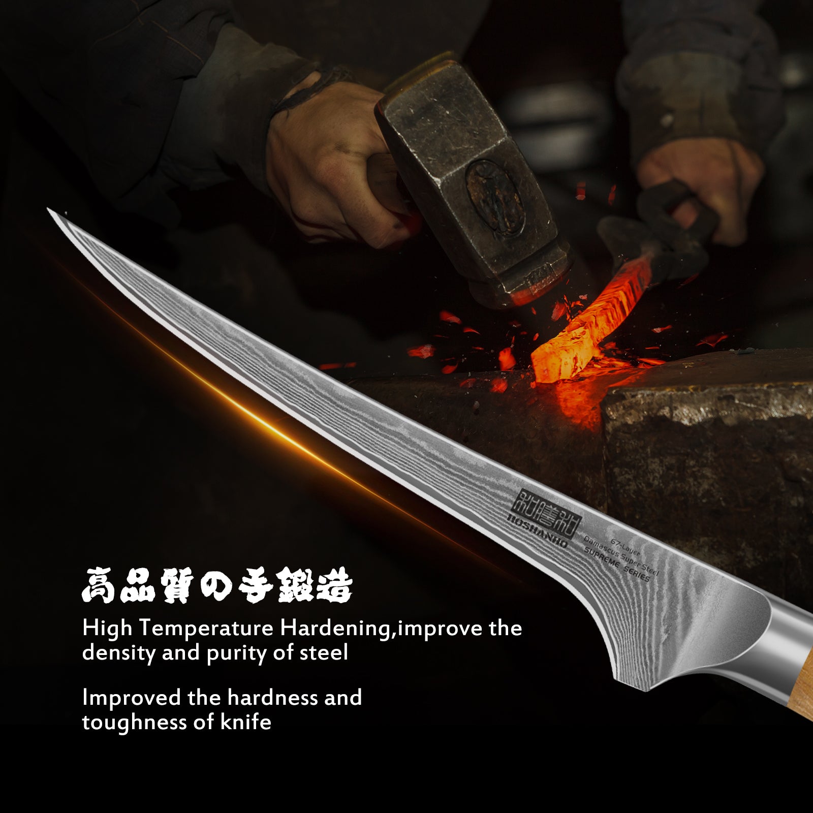7" VG-10 Damascus Fillet Knife