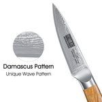 Damascus 67-Layer Japanese Paring Knife