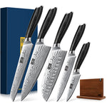 6-Piece Knife Set with 14x10" Magnetic Block