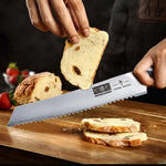Couteau à pain de 20 cm, acier à haute teneur en carbone