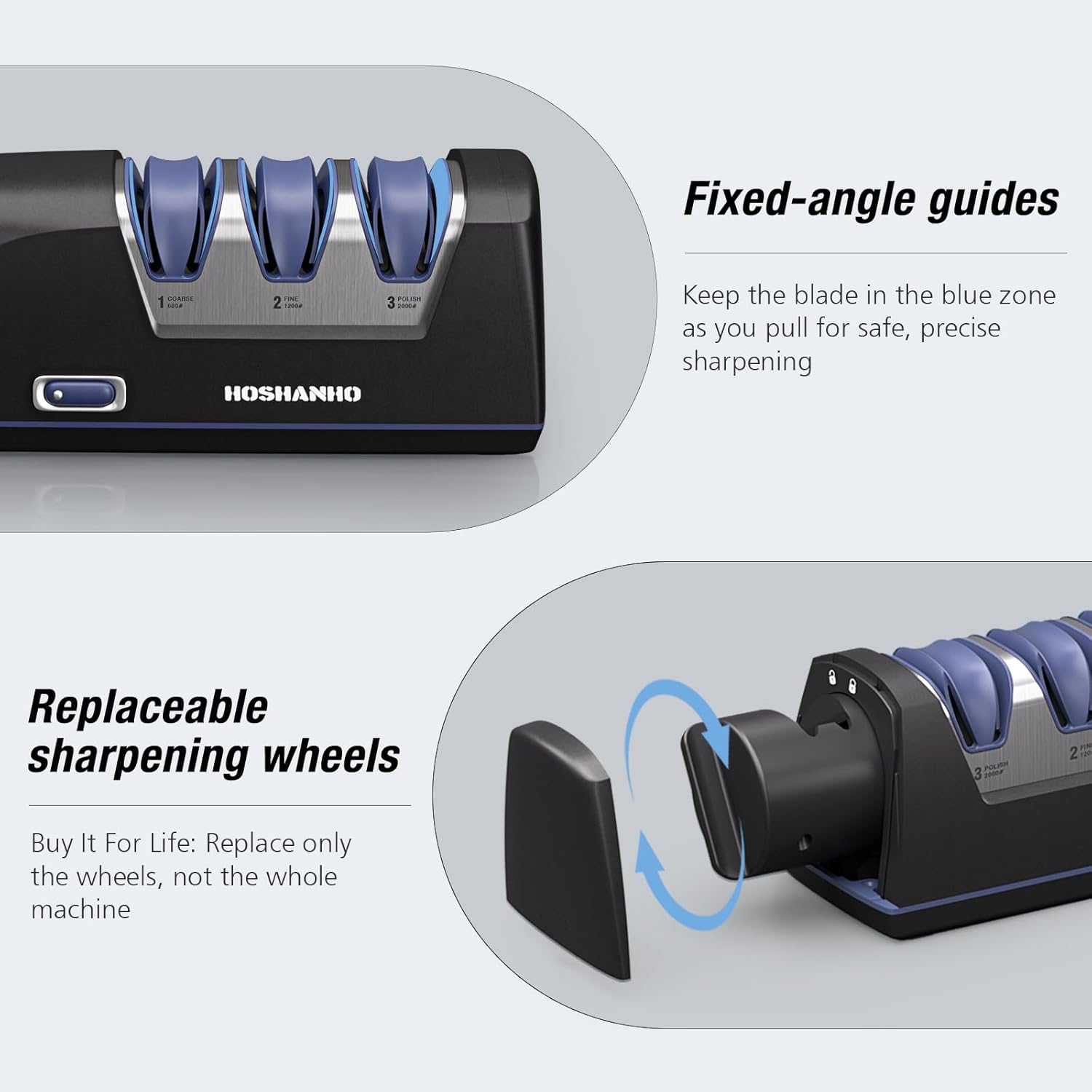 Professional Electric Knife Sharpener with Diamond Wheels