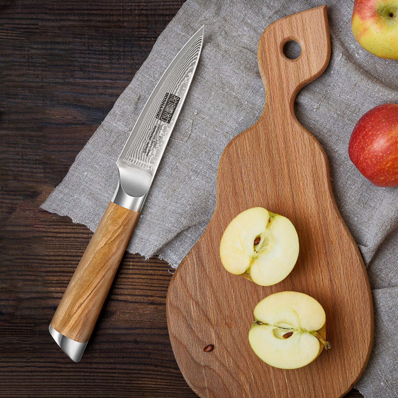 8-Inch Damascus Chef Knife – 67 Layers VG-10 Super Steel with Ergonomic Olive Wood Handle