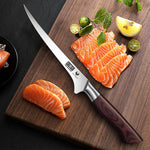 7-Inch Fillet Knife – High Carbon Stainless Steel Japanese Boning Knife with Wood Handle