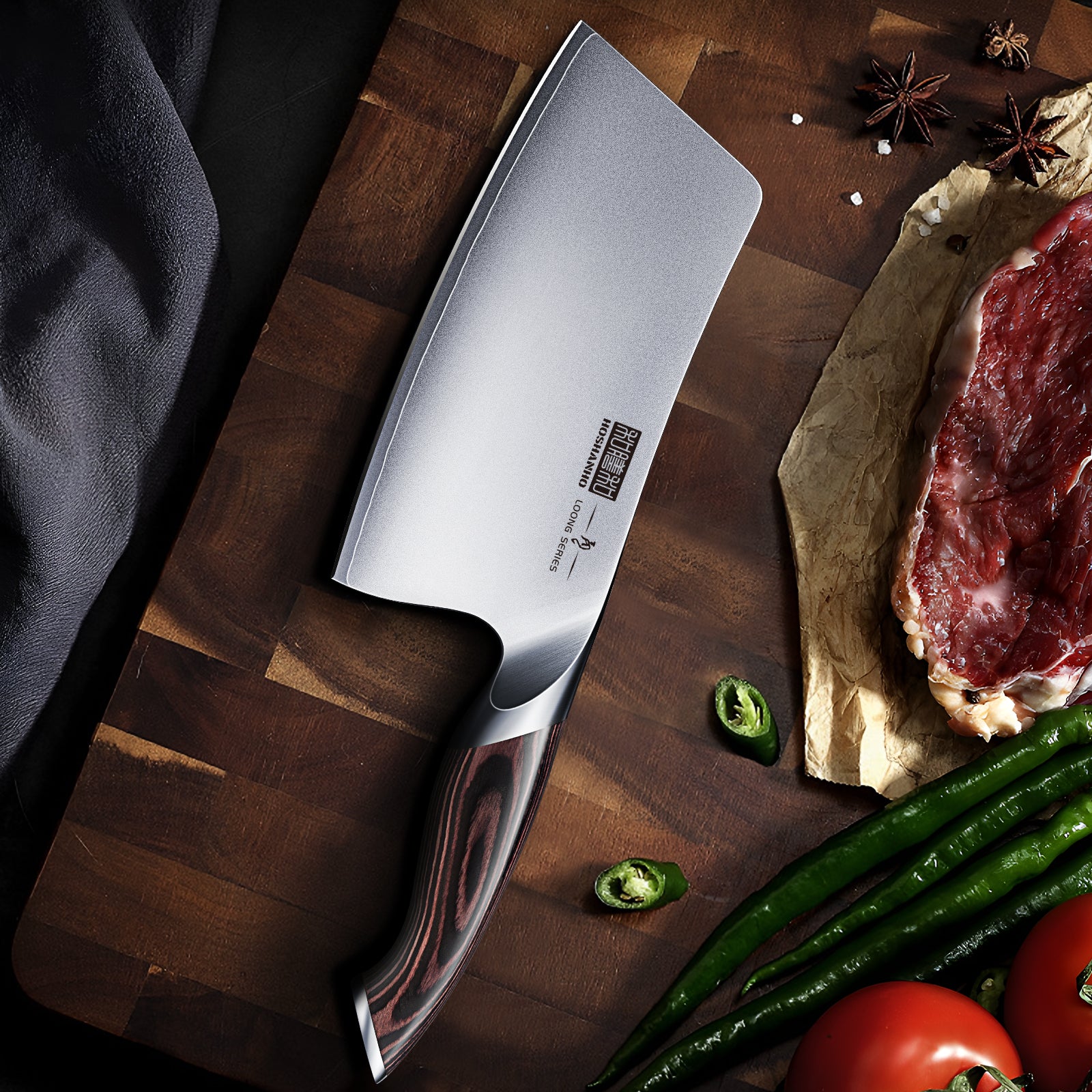 7" Cleaver, Japanese Steel Knife