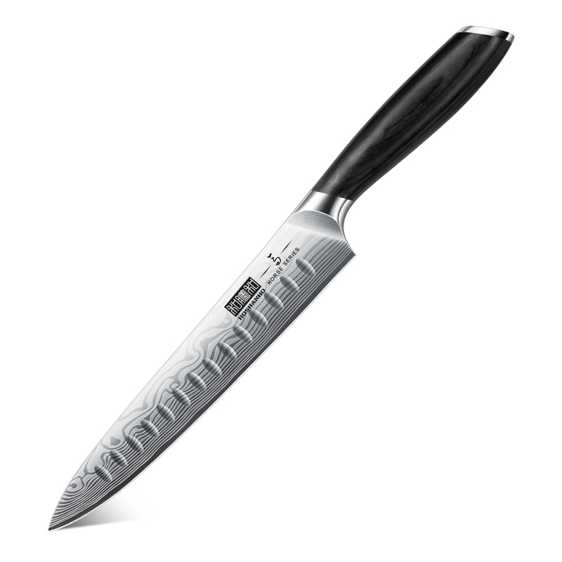 8" Carving Knife-High Carbon Stainless Steel Knife with Pakkawood Handle