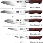 5-teiliges japanisches Messerset