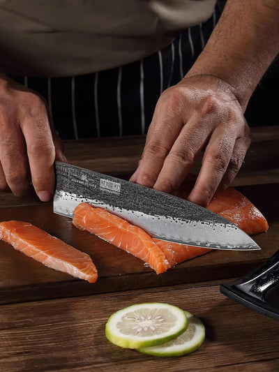 Chef Slicing Brisket