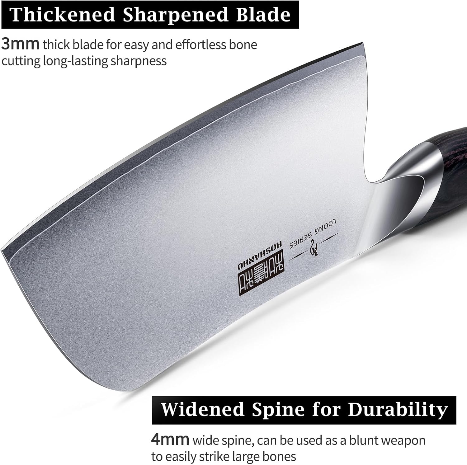 7" High Carbon Butcher Cleaver Knife