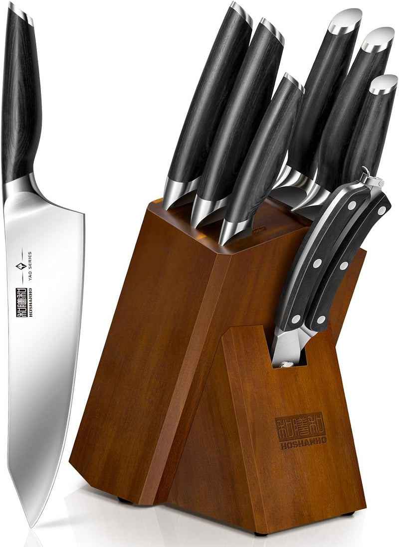 8-Piece Knife Set with Wood Block