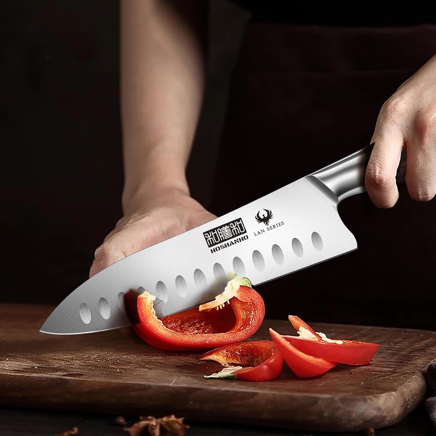 7" Santoku Knife, High Carbon Steel