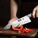 7" Santoku Knife, High Carbon Steel