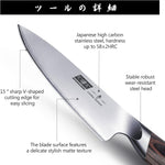 Ensemble de 7 couteaux de cuisine avec bloc magnétique