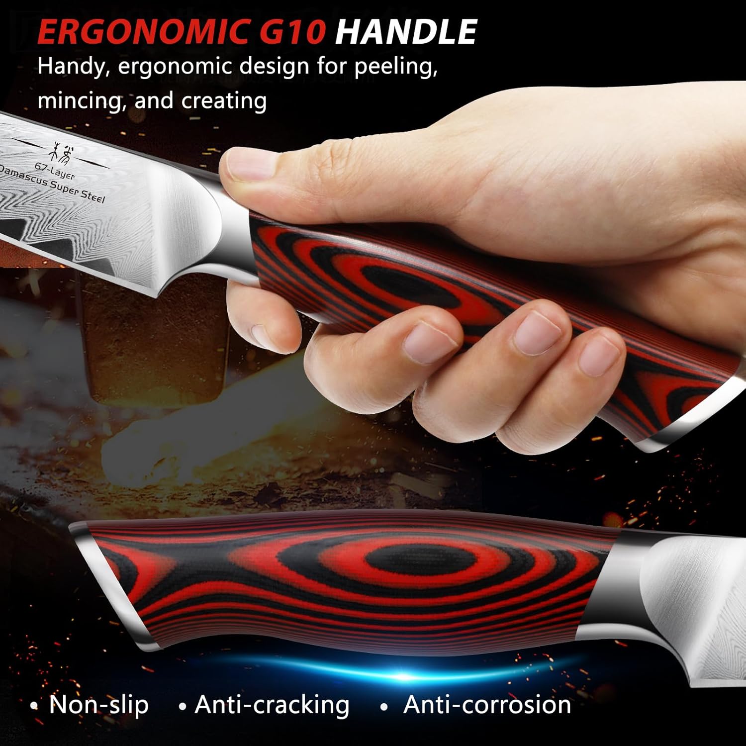 3.75" Damascus Paring Knife