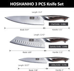 4-Piece Knife Set with Magnetic Block