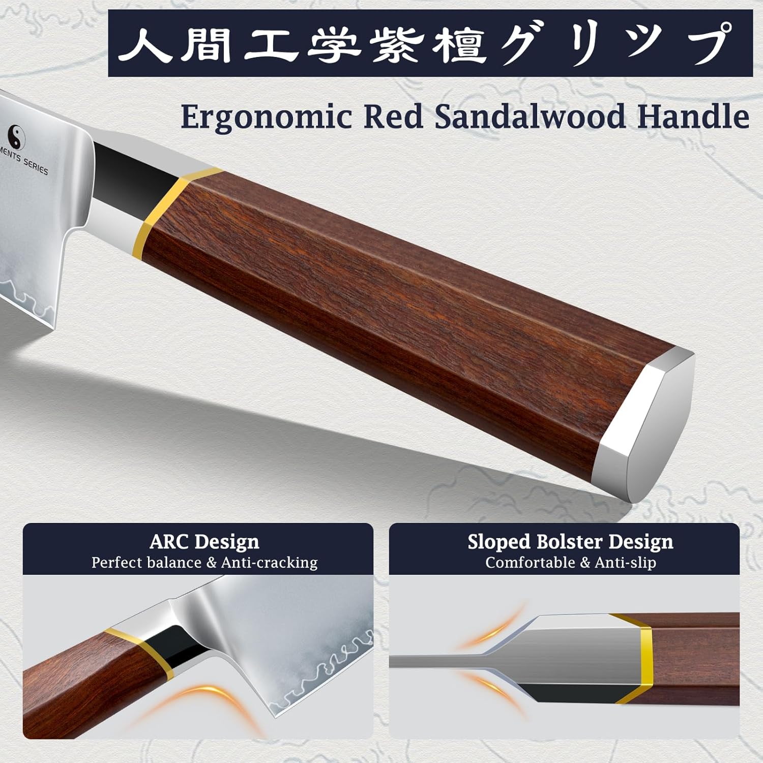 8-Piece High-Carbon Steel Knife Set with Magnetic Knife Block & Sharpener