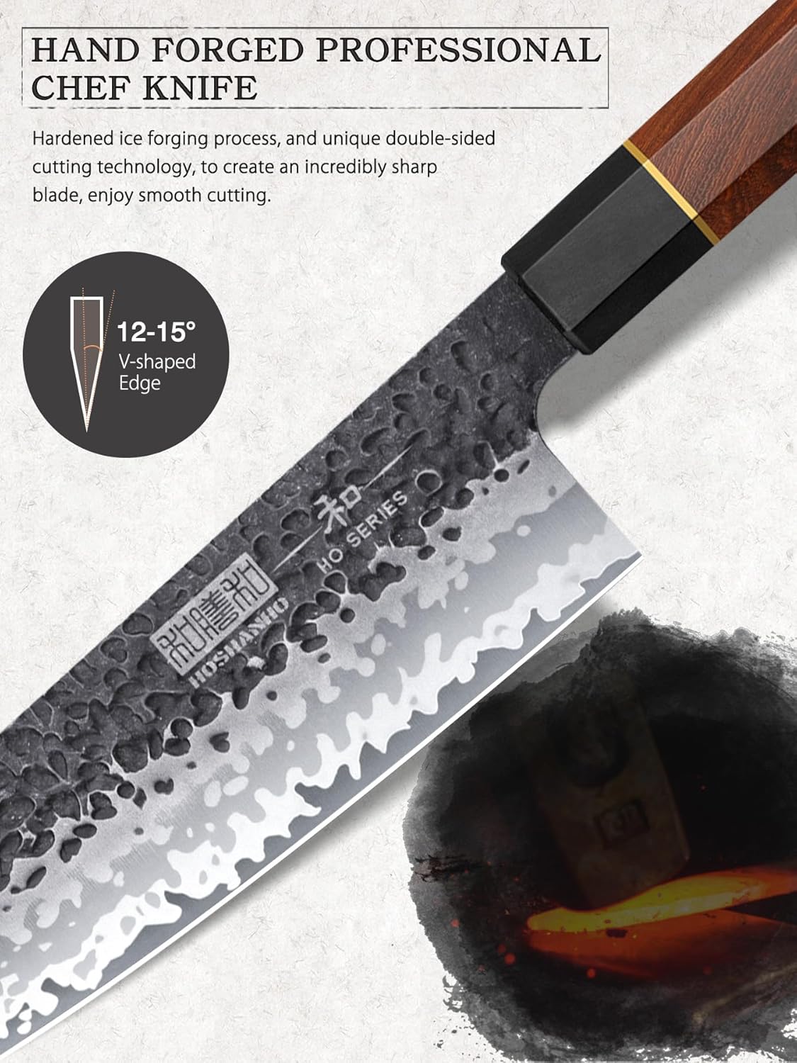 7-Piece Kitchen Knife Set with Magnetic Block