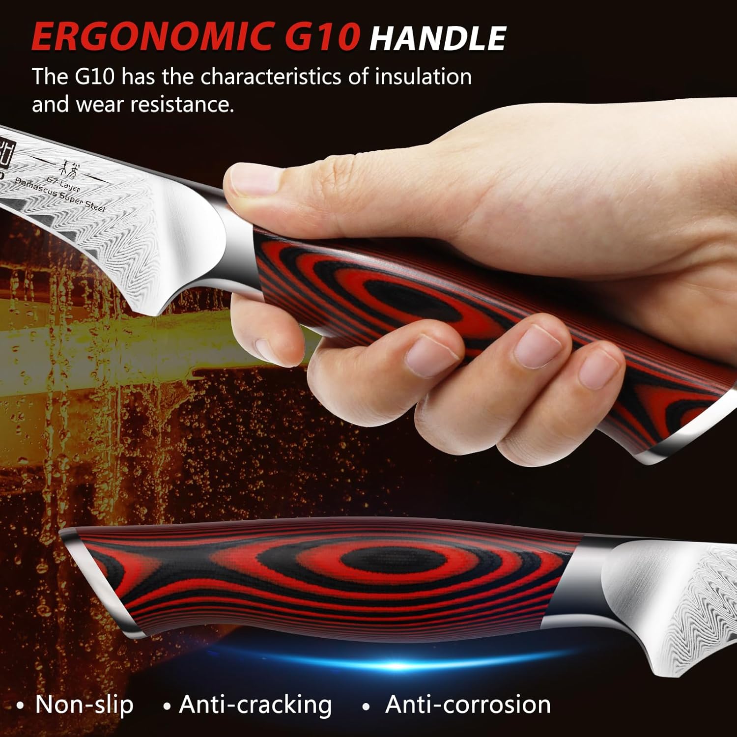 7" Damascus Fillet Knife