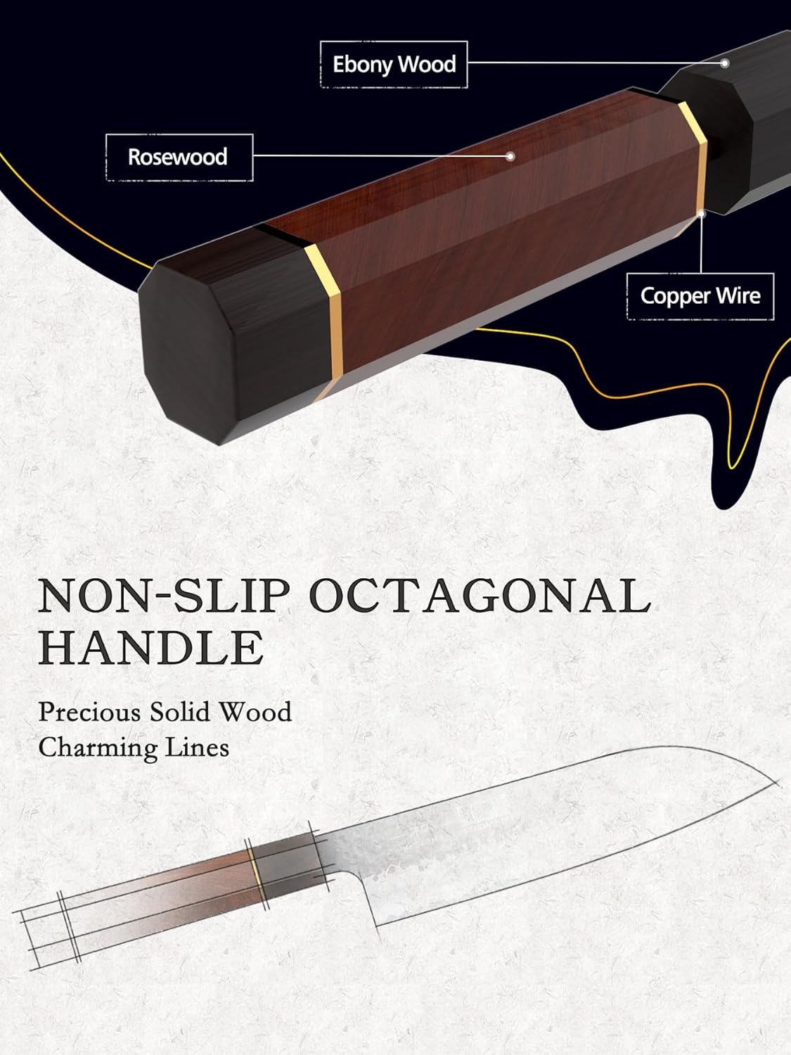 7" VG-10 Santoku Knife