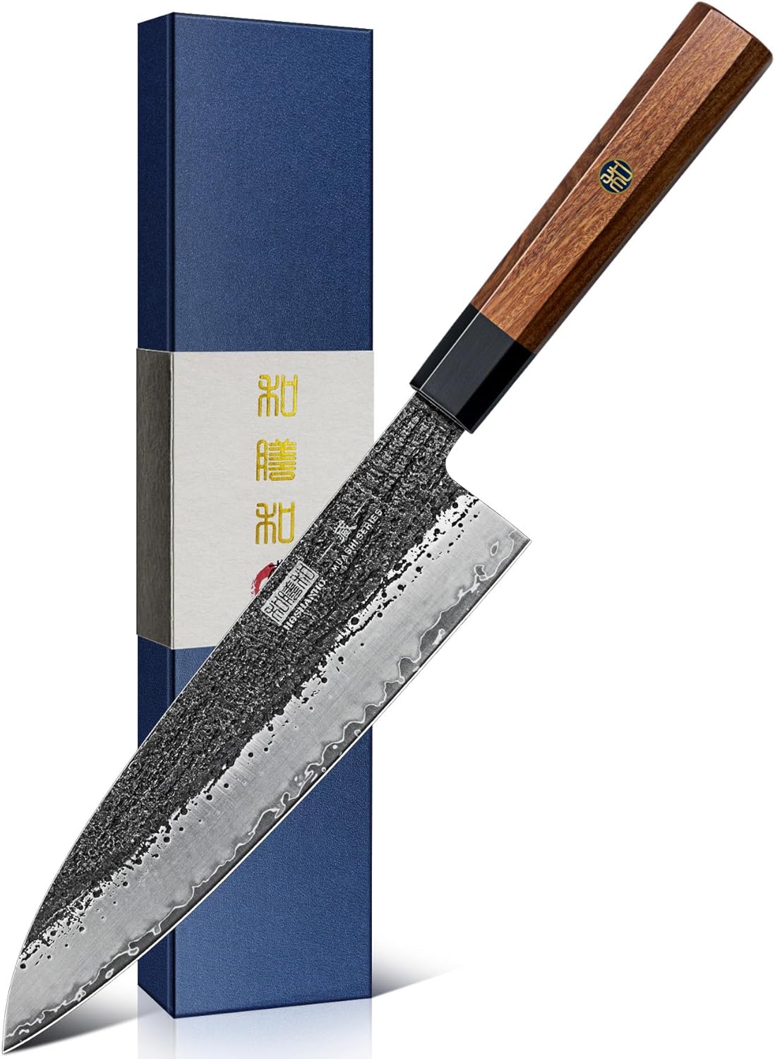 8 Inch Chef Knife-Octagonal Rosewood Handle