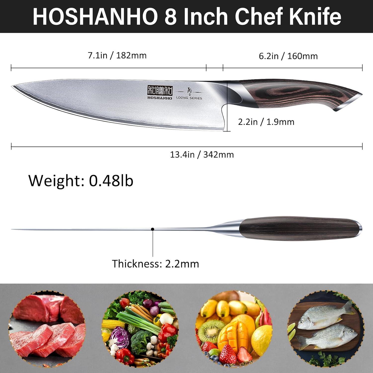 8" High Carbon Chef Knife