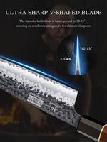 Couteau Santoku de 7 pouces