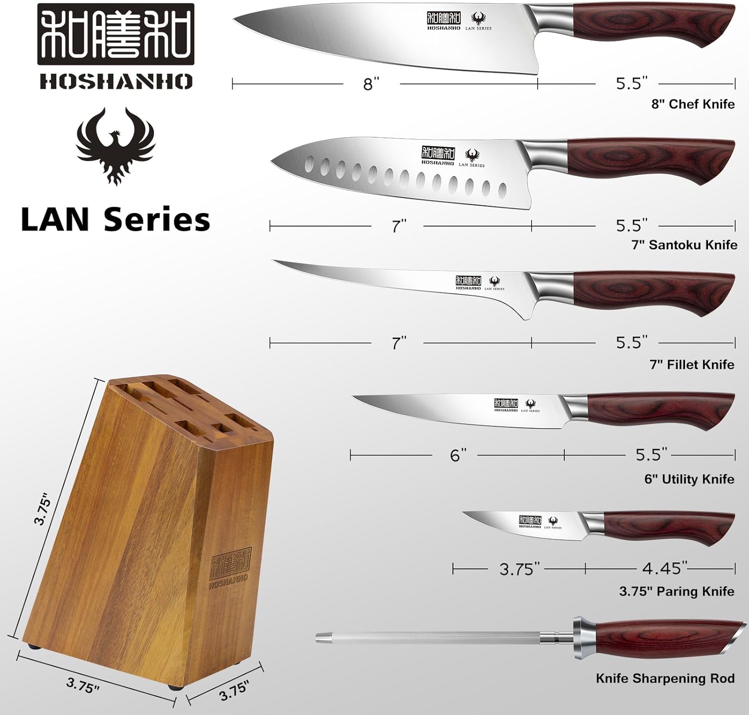 7-Piece Knife Set with Block