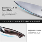 Ensemble de 6 couteaux japonais avec support