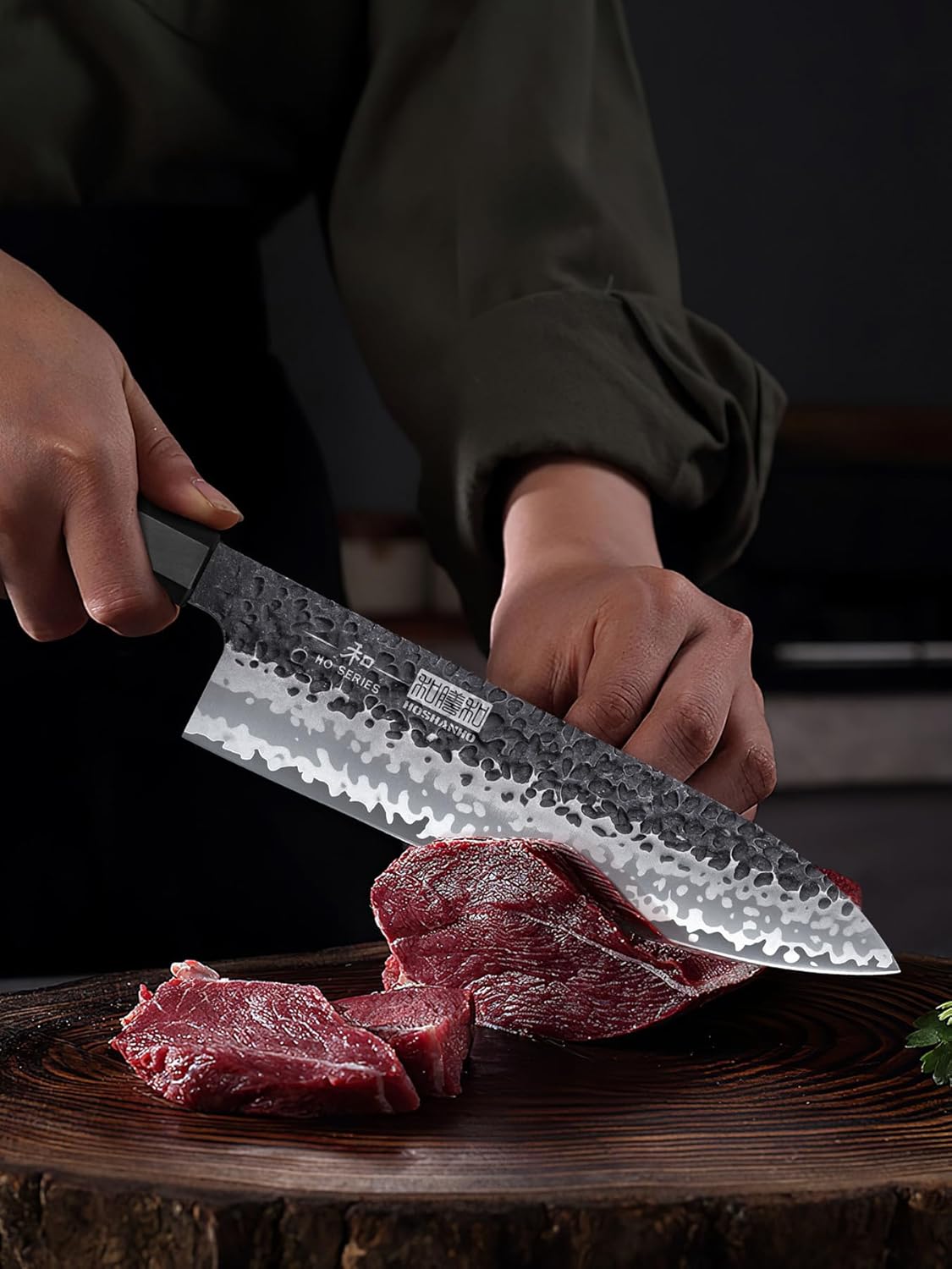 7-Piece Kitchen Knife Set with Magnetic Block