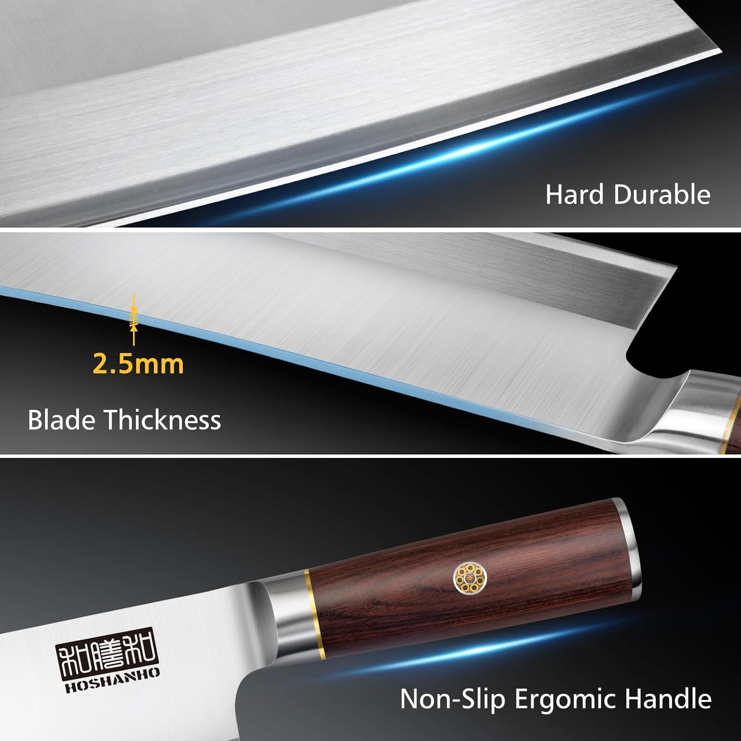 HOSHANHO 7" Chinese Cleaver Knife – Powder Steel