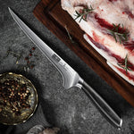 7-Inch Fillet Knife – High Carbon Powder Steel Boning Knife for Meat & Poultry with Flexible Blade & Pakkawood Handle