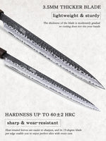 10" Sushi Knife Yanagiba, Japanese High Carbon Steel