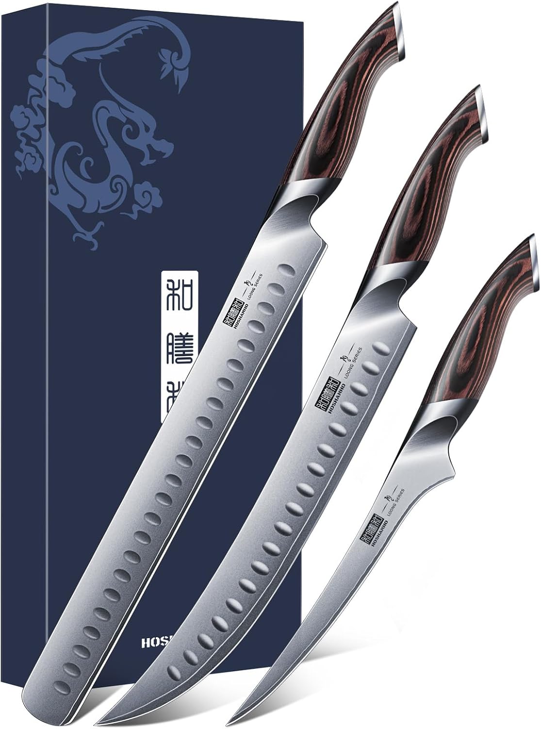 3PCS Japanese High Carbon Carving Knife Set