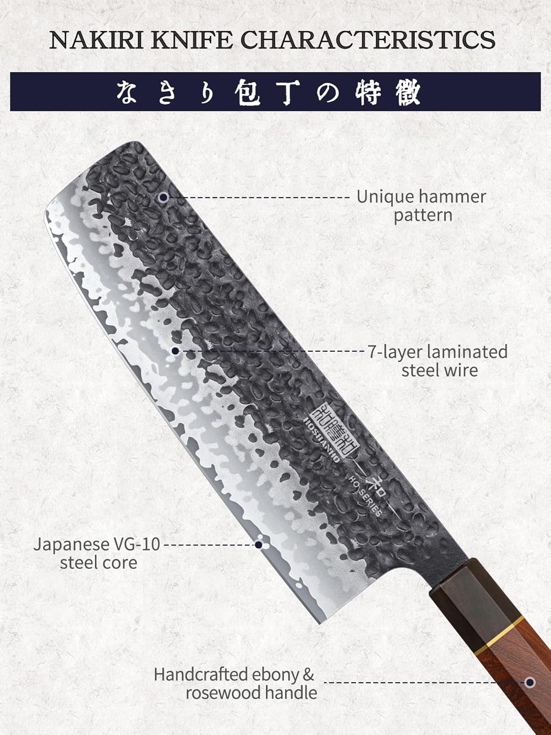 7" VG-10 Nakiri Knife