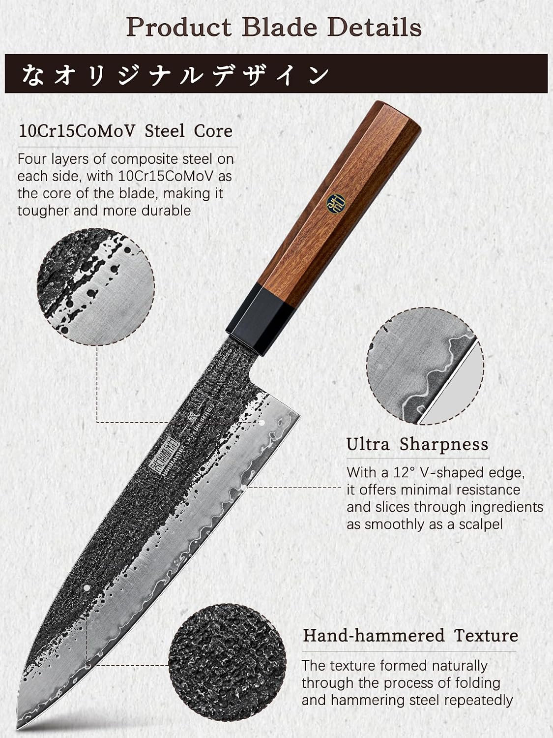 7-Piece Knife Set with Magnetic Block