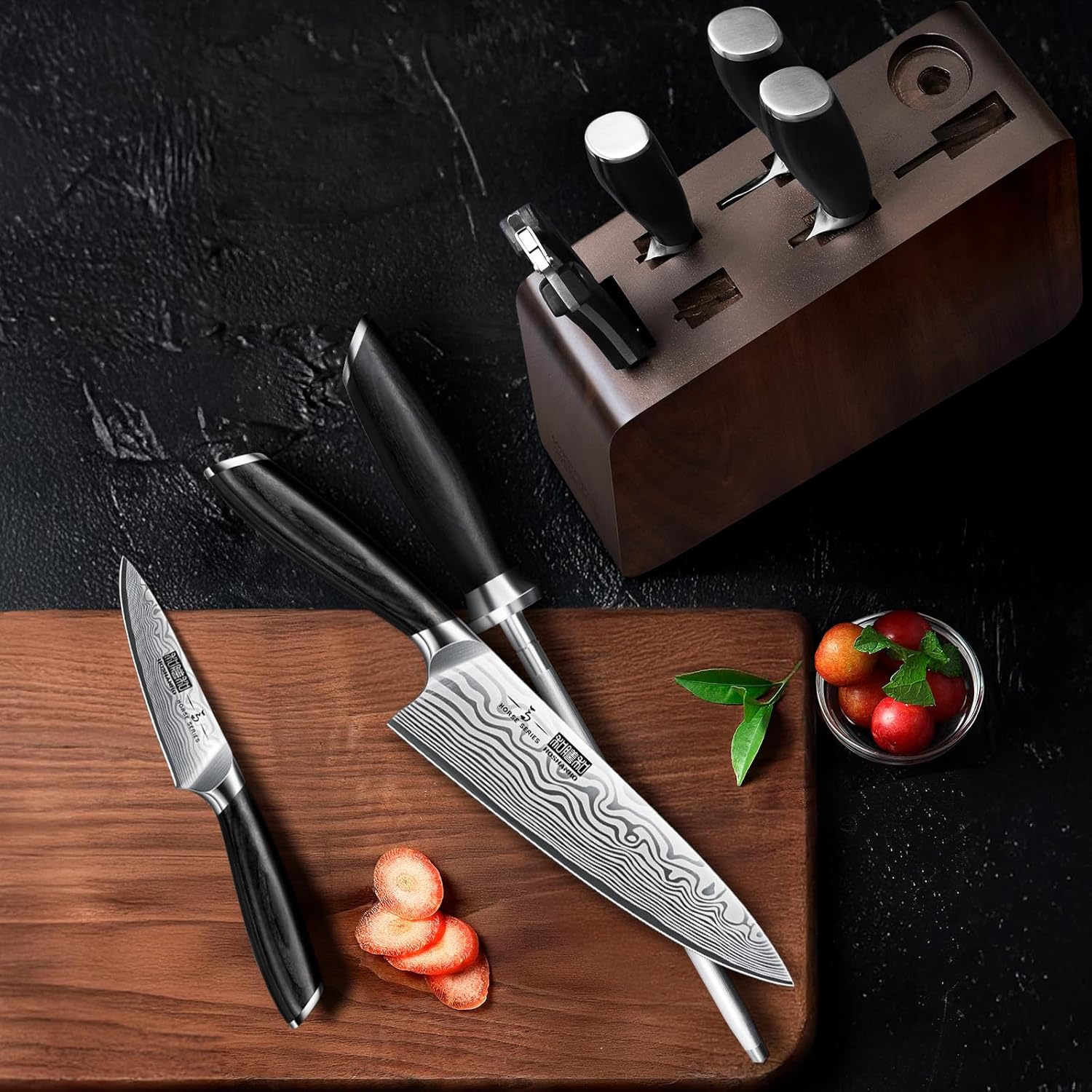 8-Piece Knife Set with Magnetic Block