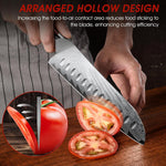 7" Damascus Santoku Knife