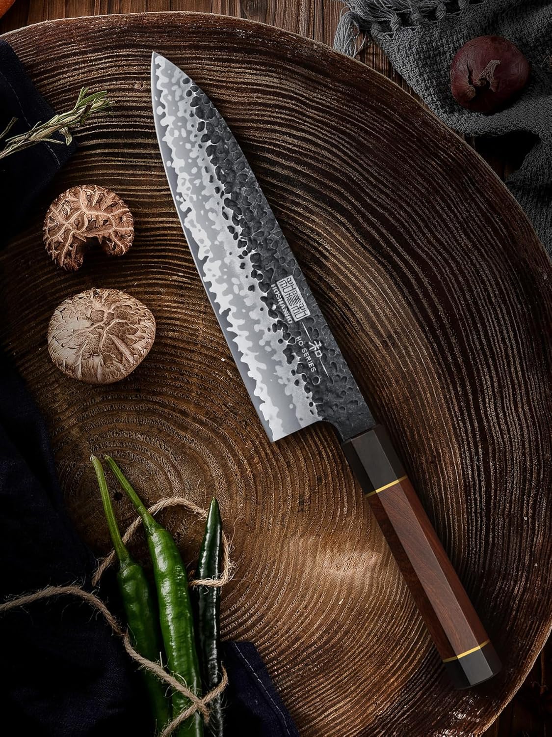 8" Gyuto Japanese Chef Knife – Rosewood Handle